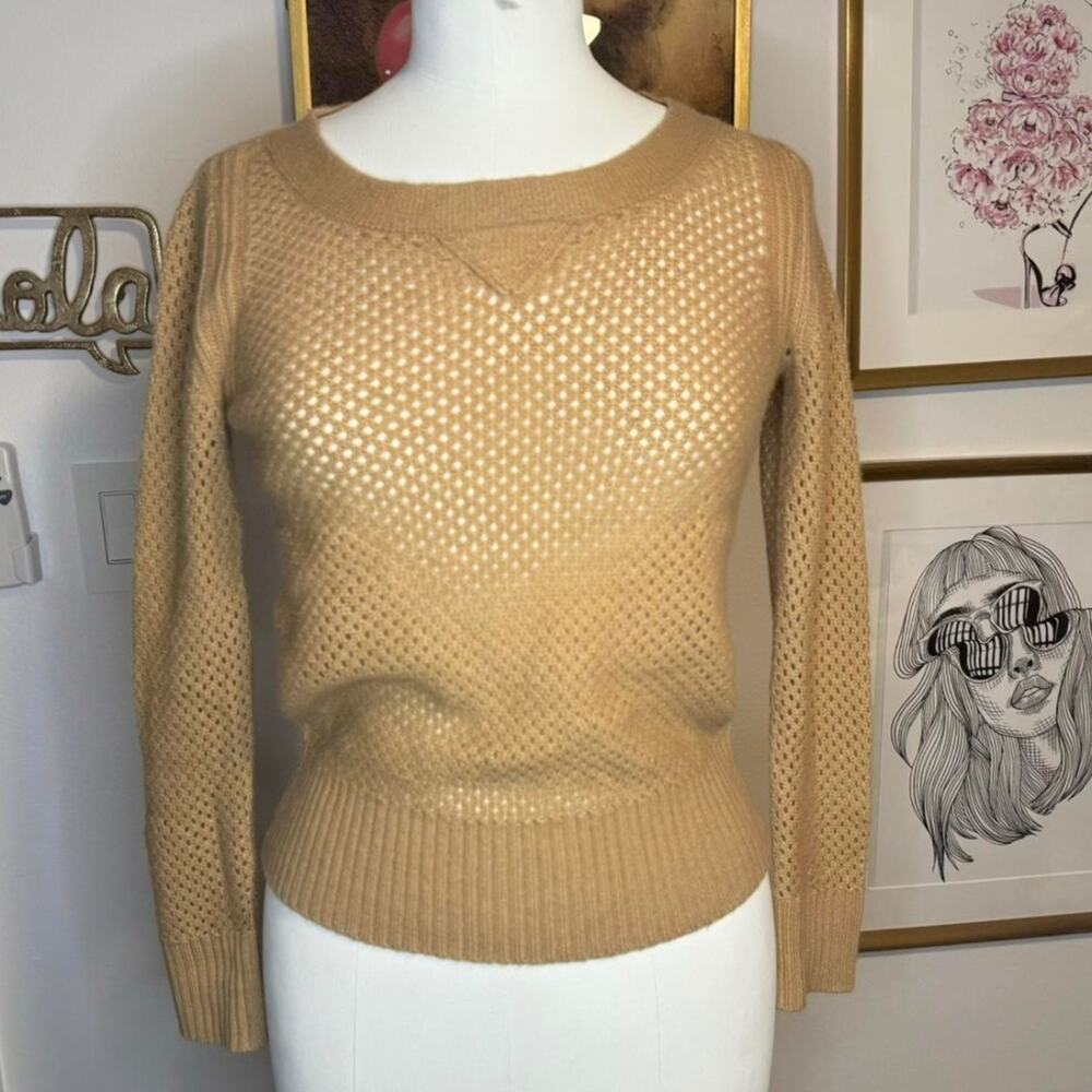 LRL Lauren Jeans Co. Ralph Lauren tan cashmere sweater (size S) 096